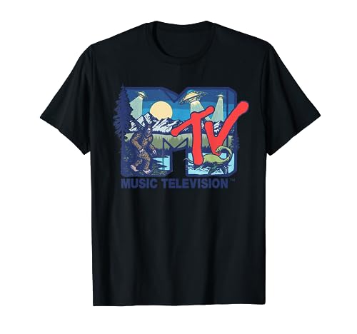 Mademark x MTV - Cryptid MTV Logo Featuring Bigfoot, UFO, Aliens & Nessie T-Shirt