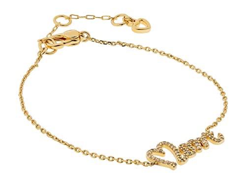 Kate Spade New York Love You, Mom Bracelet Clear/Gold One Size