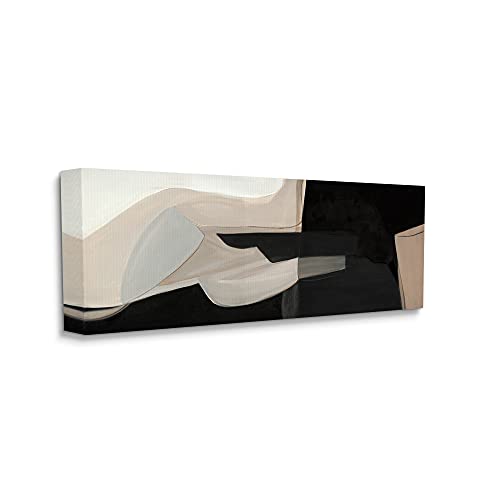 Stupell Industries Distorted Desert Shapes Dark Bold Abstract Arrangement, Designed by Kippi Leonard Canvas Wall Art, Beige
