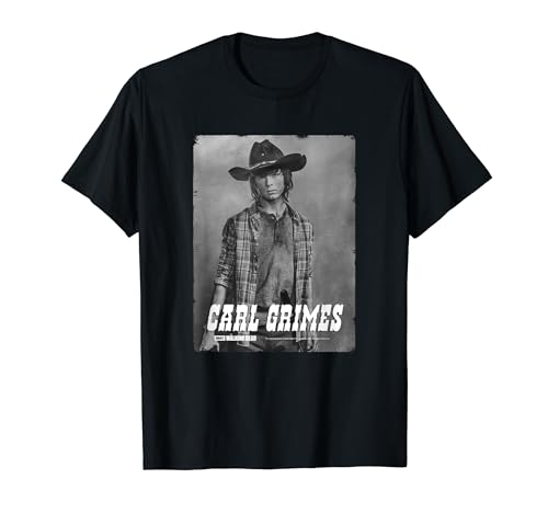 The Walking Dead Carl Silver Portrait T-Shirt