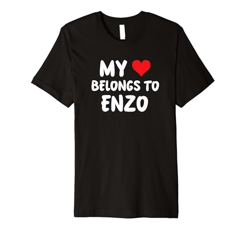 Enzo - My Heart Belongs To Enzo - Love Premium T-Shirt