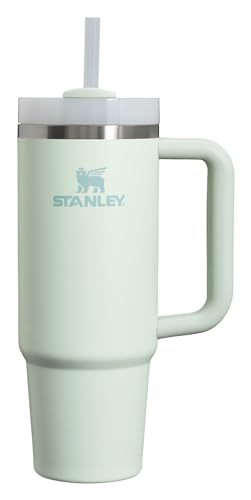 Stanley Quencher H2.0 FlowState Stainless Steel Vacuum Insulated Tumbler with Lid and Straw for Water, Iced Tea or Coffee, Smoothie and More, Mist, 30oz