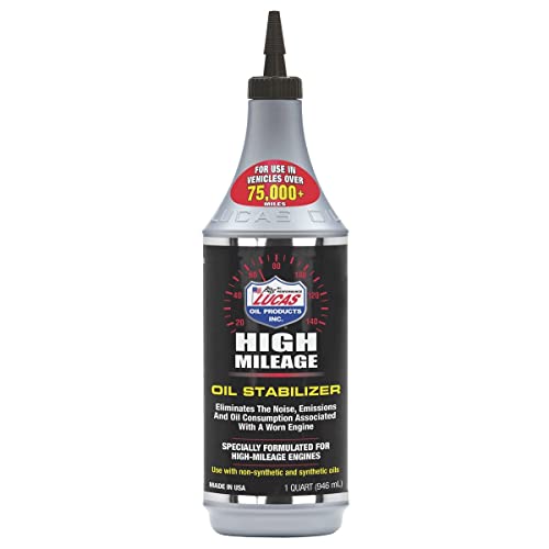 LUCAS OIL High Mileage Oil Stabilizer, 1 quart, Multi