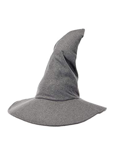 elope Lord of The Rings The Hobbit Gandalf Costume Hat for Adults and Teens Gray