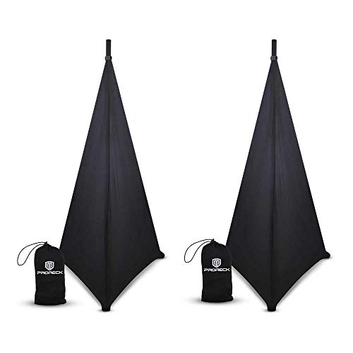PRORECK Speaker Stand Cover Tripod Stand Skirt Skrim 360 Degree Cover Black x 2