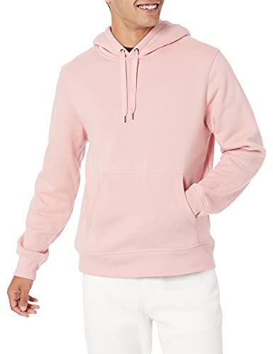 Amazon Essentials Men's Hooded Fleece Sweatshirt (Available in Big & Tall), Pink, X-Large