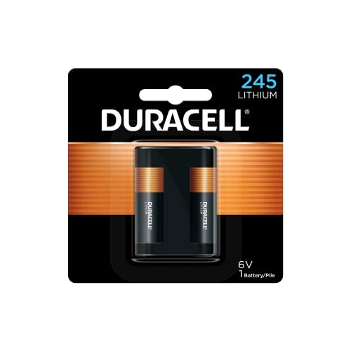 Duracell 245-6V Lithium-Battery, 1 Count Pack, 245 6 Volt High Power Lithium-Battery, Long-Lasting for Video and Photo-Cameras, Lighting Equipment, and More