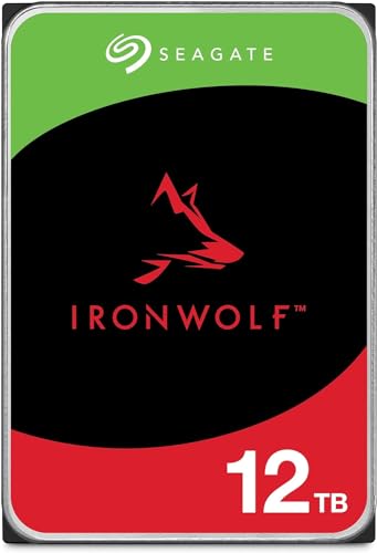 Seagate (Renewed) IronWolf NAS 7200RPM Internal SATA Hard Drive 12TB 6Gb/s 3.5-Inch (ST12000VN0007)