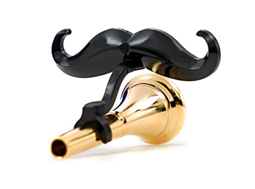 Brasstache - The Original Clip-on Mustache for French Horn Mouthpiece