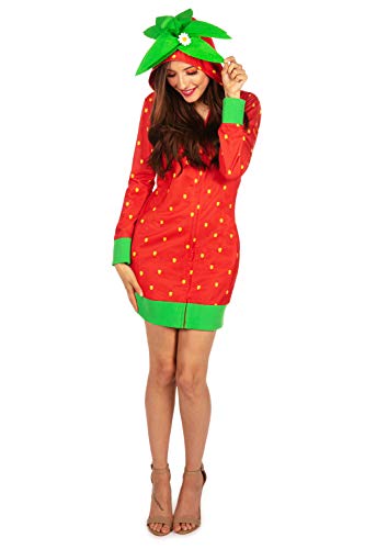 Tipsy Elves’ Women's Strawberry Costume Dress - Super Cute Shortcake Halloween Outfit Halloween Outfit Size Small