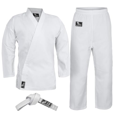 Hawk Sports Karate Uniform for Kids & Adults Lightweight Student Karate Gi Martial Arts Uniform with Belt (2 (4'9'' / 110lbs)