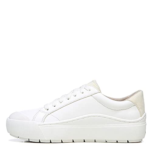 Dr. Scholl's Shoes Womens Time Off Platform Slip On Fashion Sneaker,White,7.5