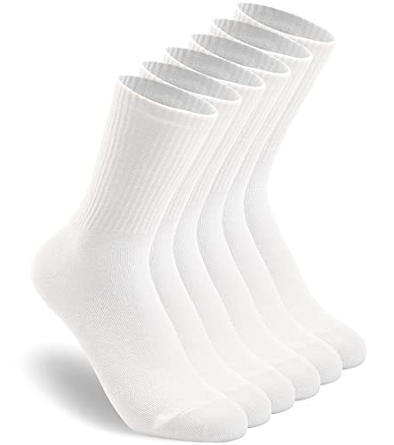 HAVE A TREE Womens 3-6 Pack Crew Lightweight Thin Casual Calf Socks Size 6-11 (H001-3W)