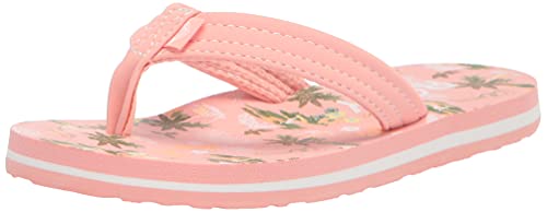 Roxy Girl's Vista Flip Flop Sandal, Peach Parfait 212, 5 Big Kid