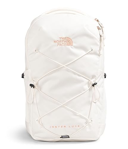 THE NORTH FACE Women's Every Day Jester Laptop Backpack, Gardenia White/Burnt Coral Metallic, One Size