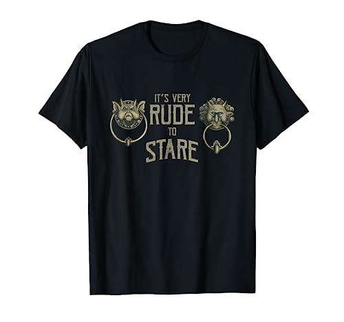 It's Very Rude To Stare Labyrinth Door Knocker T-Shirt
