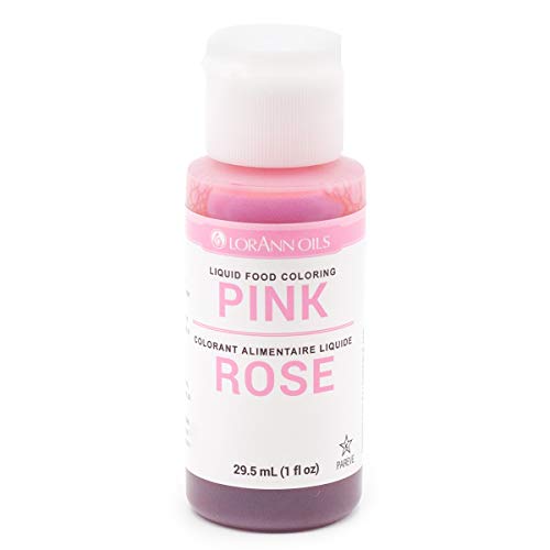 LorAnn Pink Liquid Food Color, 1 ounce bottle