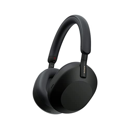 Sony WH-1000XM5 The Best Wireless Noise Canceling Headphones with Auto Noise Canceling Optimizer, Crystal Clear Hands-Free Calling, and Alexa Voice Control, Black