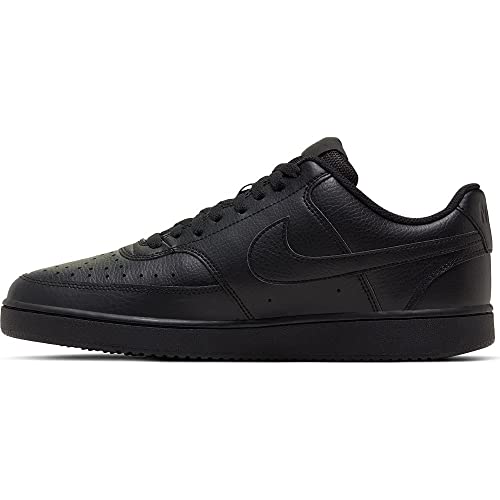 Nike Men's Court Vision Low Sneaker, Black/Black-Black, 8 Regular US