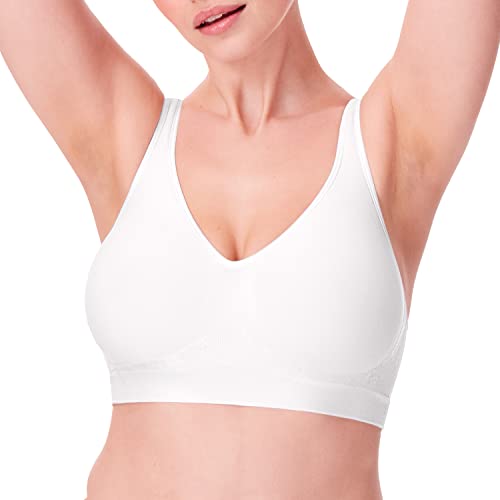 Bali womens Comfort Revolution Wirefree With Smart Sizes Df3484 bras, White, XX-Large US