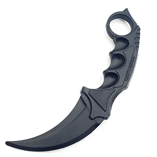 Knivesmatter csgo Rubber Knife Trainer for Martial Arts, Practice, and Cosplay, Designed (Blackout)