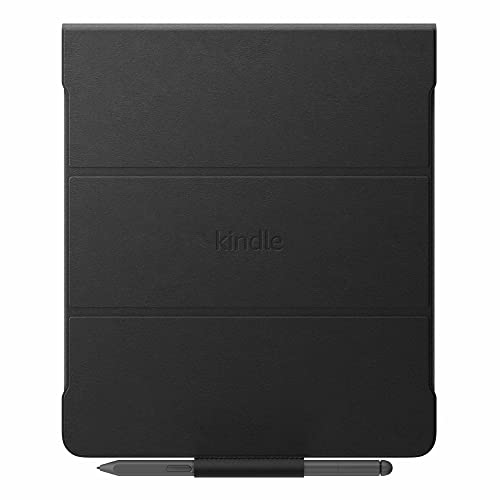 Amazon Kindle Scribe Leather Folio Cover with Magnetic Attach, Sleek Protective Case