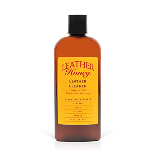 Leather Honey Leather Cleaner: Non-Toxic Leather Care Made in The USA Since 1968. Deep Cleans Leather, Faux & Vinyl - Couches, Car Seats, Purses, Tack, Shoes & Bags. Safe White Leather