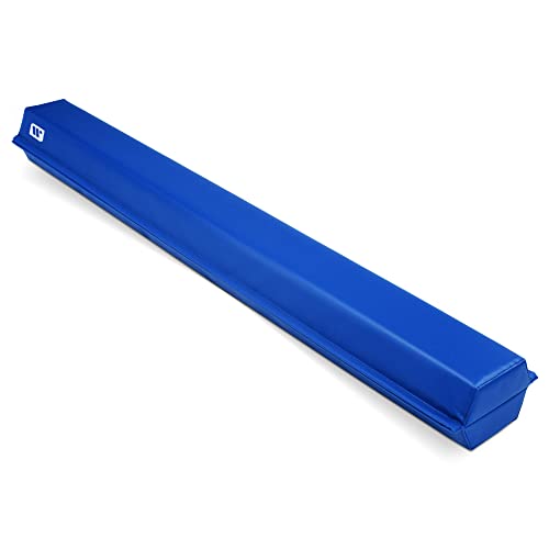 We Sell Mats 9 ft Folding Foam Balance Beam Bar, Portable Gymnastics Equipment for Gymnast, Children or Cheerleaders, Blue