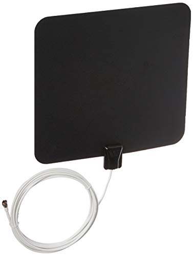 Winegard FL-5000 FlatWave Digital Indoor HDTV Antenna (4K Ready / High-VHF / UHF / Ultra-Thin), 35 Mile Long Range, Black/White