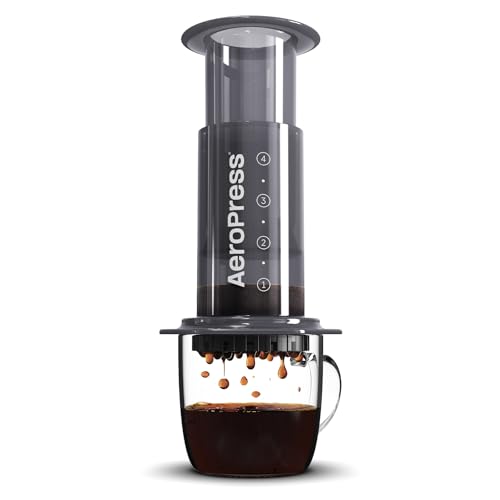 Aeropress Original Coffee and Espresso-style Maker, Barista Level Portable Coffee Maker with Chamber, Plunger, & Filters, Quick Coffee and Espresso Maker, Made in USA
