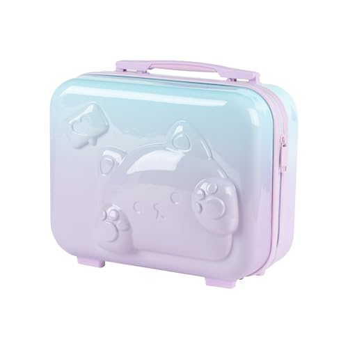 GeekShare Switch Carrying Case Large Travel Case for Switch/OLED Hard Shell Switch Case for Switch Console, Pro Controller, Dock and Accessories - Aurora Cat Max