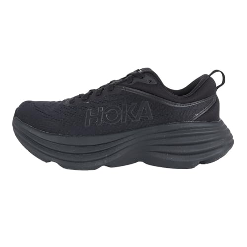 HOKA ONE ONE Bondi 8 Womens Shoes Size 9, Color: Black/Black