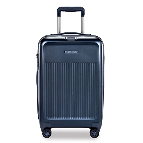 Briggs & Riley Sympatico Hardside Domestic Spinner Luggage, Matte Navy, 22-Inch Carry-On