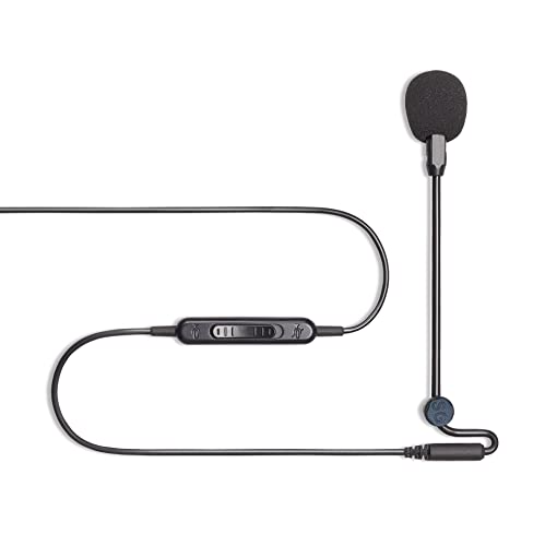 SaharaGaming Attachable Noise-Cancelling Microphone with Mute Switch Compatible with Mac, Windows PC, Playstation 4, and More (3.5 MM)