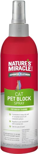 Nature's Miracle Pet Block Repellent Spray Just for Cats New Formula - 8oz