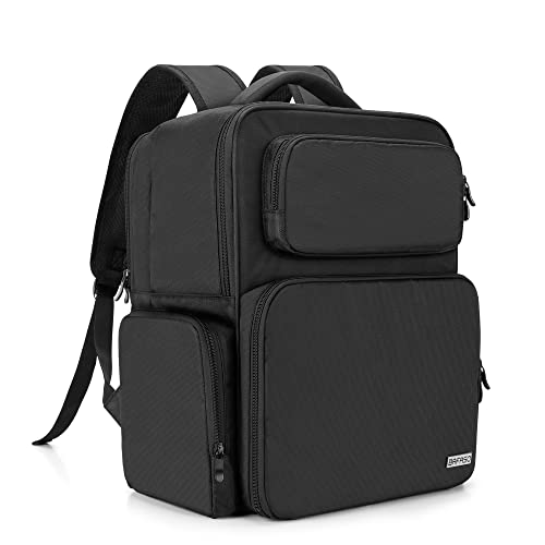 BAFASO Large Makeup Backpack, Makeup Bag with Sleeve for Laptop, Black