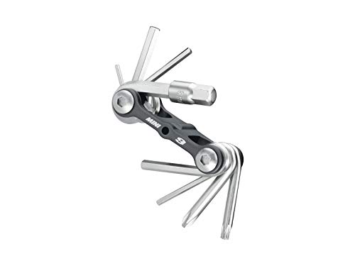 Topeak The Mini 9-Function Bicycle Tool - TT2409 , Black/Silver, L x W x H ﻿﻿﻿﻿6.6 x 3.1 x 2cm / 2.6” x 1.2” x 0.8”