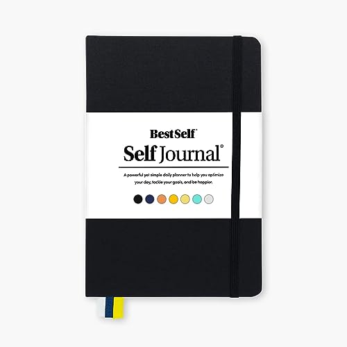 BestSelf Self Journal 13-Week Productivity Journal with Prompts, Undated Planner and Guided Journal for Women and Men, Black