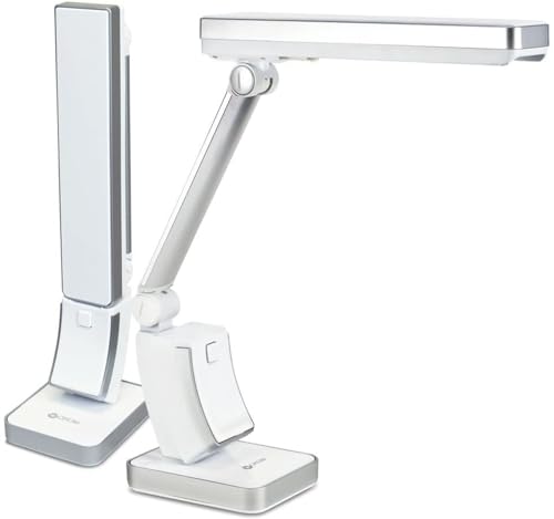 OttLite 13W Slimline Desk Lamp - Home, Office, Bedroom, or Reading (White)
