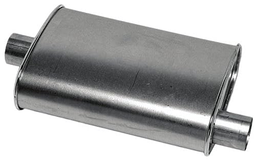 Thrush Muffler Deep Performance Tone Inlet 2.25 Pipe Connection Offset Outlet 2.25 Center