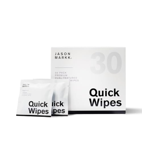 Jason Markk Quick Wipes 30 Pack, White, One Size - Dual-Textured Cleaning Wipe - Individually Packaged - Cleans Sneakers and Shoes - Fits in Bag, Backpack, or Pocket