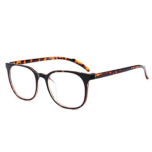 ANRRI Blue Light Glasses for Women and Men Round Eyeglasses Lightweight Frame Filter Blue Ray Computer Game Glasses Tortoise