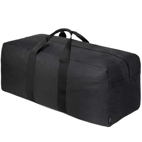 Vorspack Extra Large Duffle Bag for Travel - 200L Duffel Bag for Men Gear Bag for Storage Foldable Weekender Bag for Overnight Camping - Black