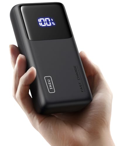 INIU Power Bank, 25000mAh 100W USB C Laptop Portable Charger, PD QC Fast Charging 3-Output External Battery Pack for Laptop MacBook Dell XPS iPad Tablet Steam Deck iPhone 15 14 13 Pro Samsung S22 etc