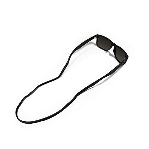 TETHER Leather Slim Eye Wear Retainer/Sunglass Strap/Eye Wear Strap (Black)