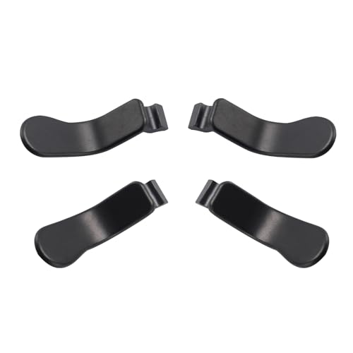 TOMSIN 4 pcs Mini Paddles for Xbox Wireless Elite 2 Controller,Metal Stainless Steel Back Paddles Replacement Parts for Xbox One Elite Controller Series 2 Model 1797 (Black)