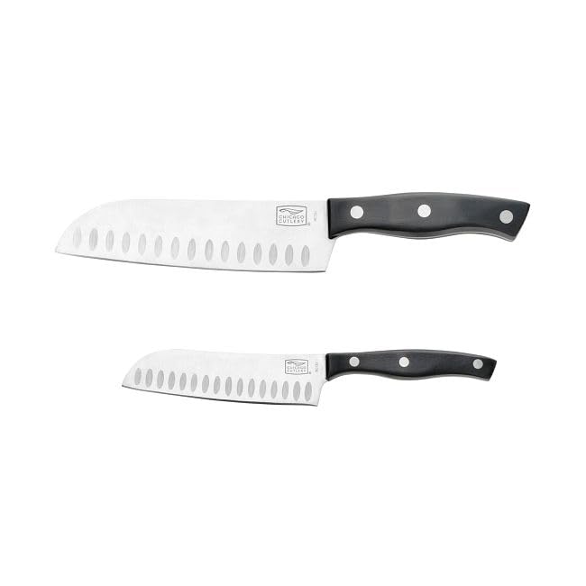 Chicago Cutlery Ellsworth 2-Piece Knife Set With Guided Grip, Stainless Steel Blades and Ergonomic Handles For Home Kitchen and Professional Use