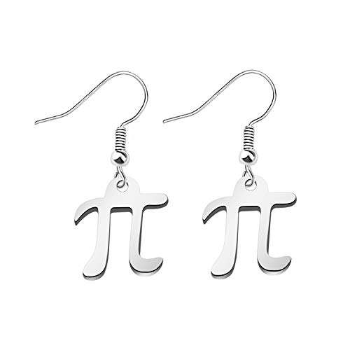 Unisex Pi Sign Earring Back to School Gift Science Jewelry (earring)