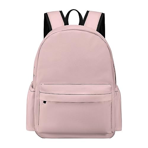 Meaudiwes Casual Daypack Lightweight Anti Theft Laptop Backpack Travel Unisex Backpack College Backpack Computer Bag Compatible with Light Pink