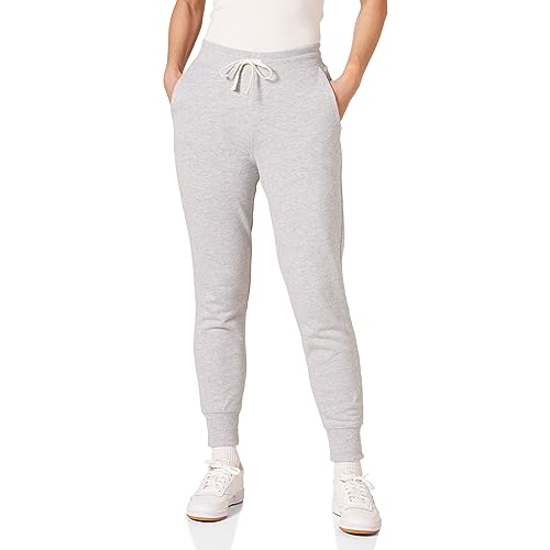 Amazon Essentials Women's Fleece Jogger Sweatpant (Available in Plus Size), Light Grey Heather, Small